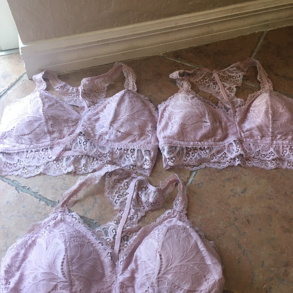 New Without Tags-Lilac Lace Bra